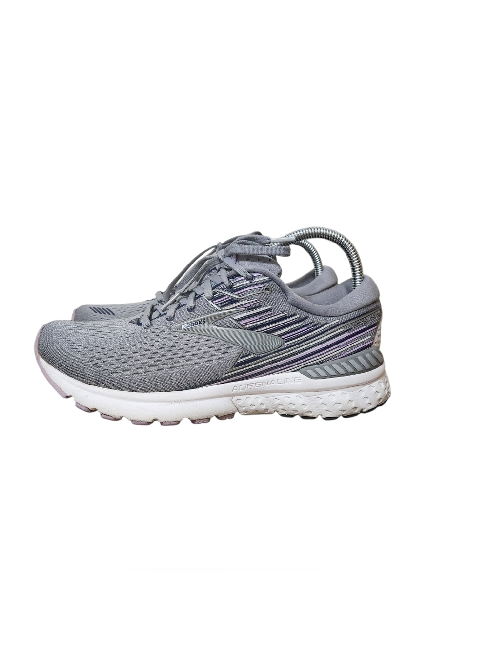 Brooks Adrenaline GTS 19 Running Shoes Womens 10.5B Gray 1202841B060 NO INSOLES - Picture 3 of 13